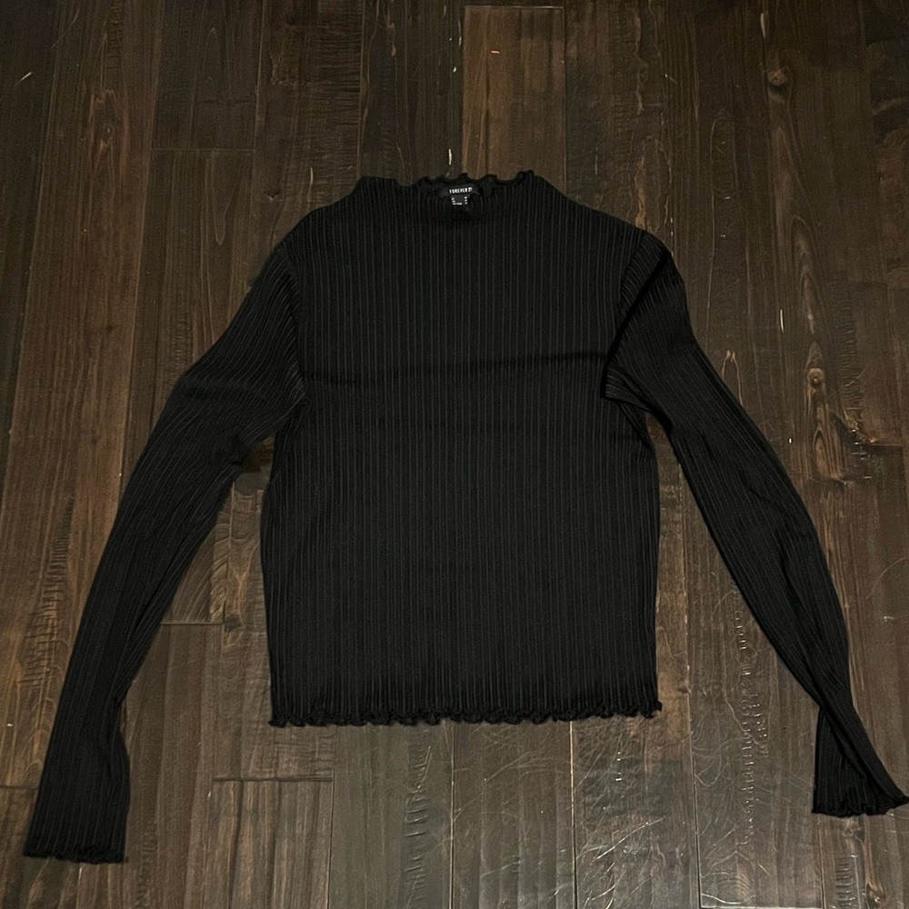 Black Mesh Top
